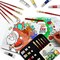 Oil Painting Kit - 5 Primary Color Tubes of Oil Paints (12ml/0.4 Fl Oz) & 5 Oil Paint Brushes - Oil Color Painting Supplies for Kids, Students & Beginners
